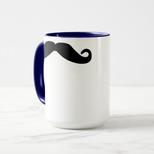 Classy Mustache Mok (Voorkant links)