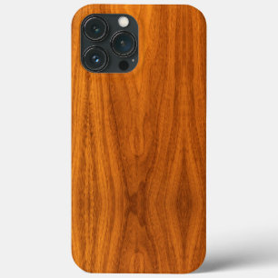 Classy nautische teak hout textuur iPhone 13 pro max hoesje