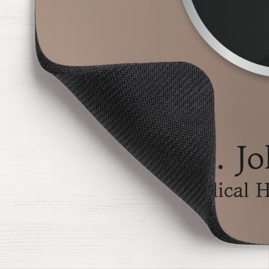 Classy Noble Medical Rod van Asclepius Silver Muismat (Hoek)