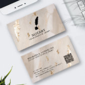 Classy Notaris Lening Signing Agent QR Code Gouden Visitekaartje