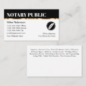 Classy Notional Public Editable Visitekaartjes (Voorkant / Achterkant)