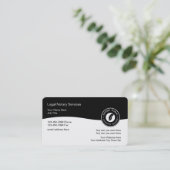 Classy Notional Public Moderne Business Card Templ Visitekaartje (Staand voorkant)