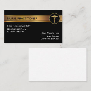 Classy Nurse Practitioner Visitekaartjes
