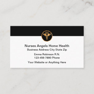 Classy Nursing Home Health Visitekaartjes