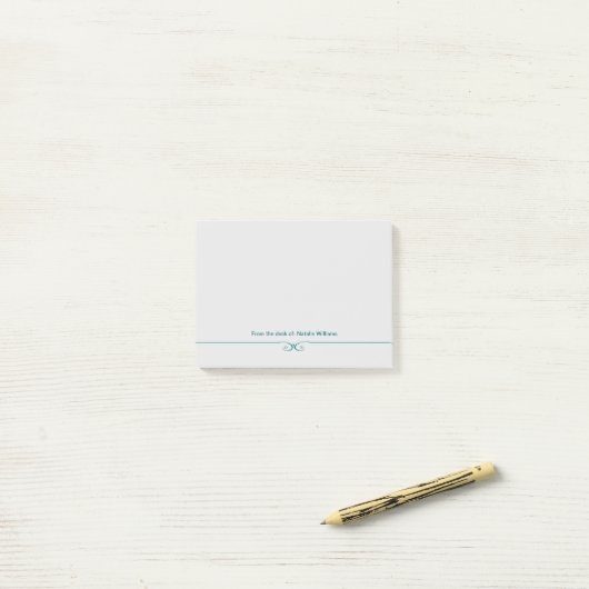 Classy of the Desk of Monogram Post-it® Notes (Op bureau)