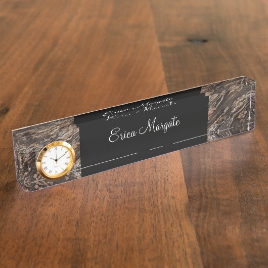 Classy Office Executive Desk Nom Plaque (Taille)