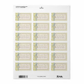 Classy Olive Adreslabel Etiket (Full Sheet)