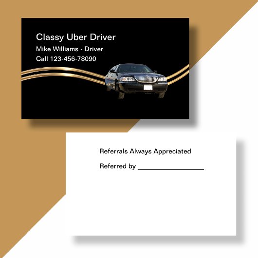Classy onafhankelijke Uber Ride Driver Nieuw Visitekaartje