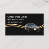 Classy onafhankelijke Uber Ride Driver Nieuw Visitekaartje (Voorkant)