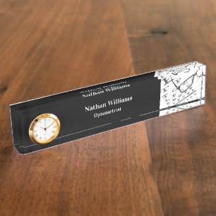 Classy Optometrist Eye Doctor Desk Naam Borden Naambordje