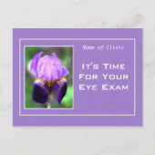 Classy Optometry Eye Exam Appointinder Briefkaart (Voorkant)