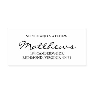 Classy paar retour adres  zelfinktende stempel