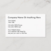 Classy Painter Theme Visitekaartjes (Achterkant)