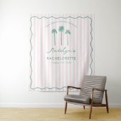 Classy Palm Springs Bachelorette Photo Backdrop Wandkleed (In situ)