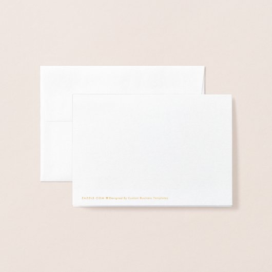 Classy Palm Tree Dank u Folie Kaarten (Met envelop)