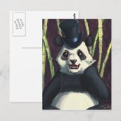 Classy Panda Briefkaart (Voorkant / Achterkant)