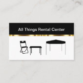 Classy Party Rental Center Cartes de visite (Devant)