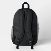 Classy Pastel Violet Roze Gingham Controleer patro Bedrukte Rugzak (Achterkant)