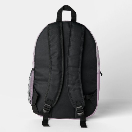 Classy Pastel Violet Roze Gingham Controleer patro Bedrukte Rugzak (Achterkant)