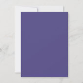 Classy Periwinkle anemone Save the Date Kaart (Achterkant)