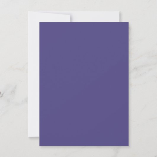 Classy Periwinkle anemone Save the Date Kaart (Achterkant)