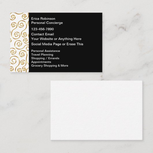 Classy Personal Concierge Services New Visitekaartje (Voorkant / Achterkant)