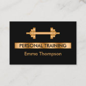 Classy Personal Trainer Fitness Visitekaartje (Voorkant)