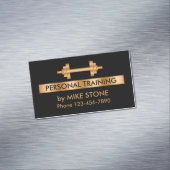 Classy Personal Trainer Magnetisch Visitekaartje (Voorbeeld)