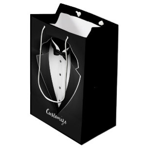 Classy Personalized Tuxedo Medium Cadeauzakje