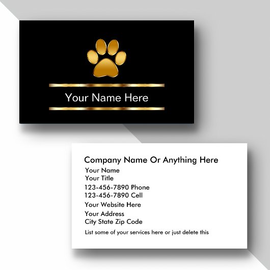 Classy Pet Care Visitekaartjes
