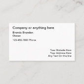 Classy Pet Grooming Services Visitekaartje (Achterkant)