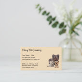 Classy Pet Grooming Visitekaartje ontwerp (Staand voorkant)