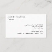 Classy Pet Kennel Visitekaartje (Achterkant)