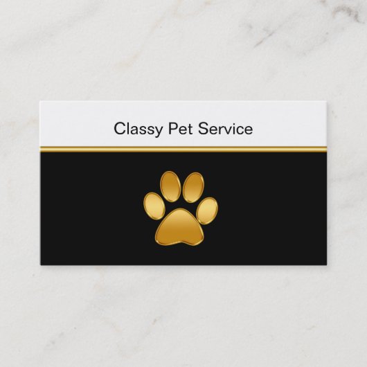 Classy Pet Service-Visitekaartjes Visitekaartje (Voorkant)