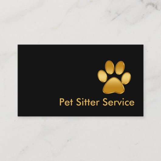 Classy Pet Sitter Visitekaartjes (Voorkant)