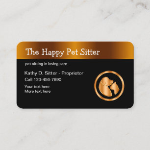 Classy Pet Sitter Visitekaartjes Design