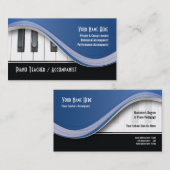 Classy Piano Teacher Visitekaartje (Voorkant / Achterkant)