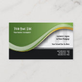 Classy Piano Teacher Visitekaartje (Achterkant)