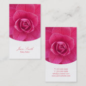 Classy Pink Floral Baby Sitter Visitekaartje (Voorkant / Achterkant)