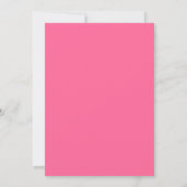 Classy Pink Starfish Vrijgezellenfeest Invite Kaart (Achterkant)