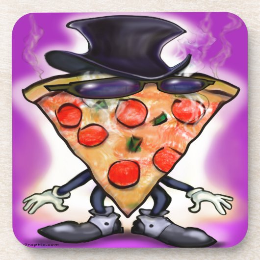 Classy Pizza Bier Onderzetter (Voorkant)