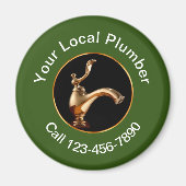 Classy Plumber Service Contact Magnets Magneet (Voorkant)
