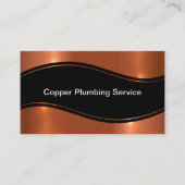 Classy Plumber Service Copper look Visitekaartje (Voorkant)