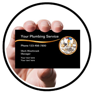 Classy Plumbing Service Moderne Visitekaartjes