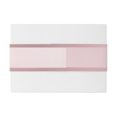 Classy Popular Roos Gold Modern Handgeschreven scr Uitnodigingen Wikkel (Achterkant Voorbeeld)