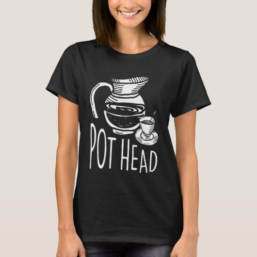 Classy Pot Hair for Tea and Coffee T-shirt (Voorkant)