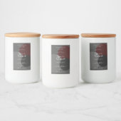 Classy Product Verpakkingslabels Donkergrijs Bourg Voedselcontainer Etiket (Flessen)