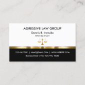 Classy Professional Attorney Theme Visitekaartjes (Voorkant)