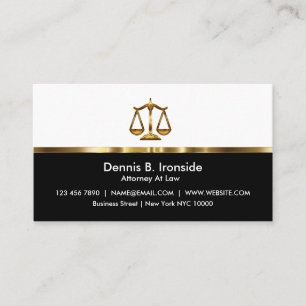 Classy Professional Attorney Visitekaartje