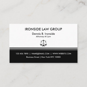 Classy Professional Attorney Visitekaartje